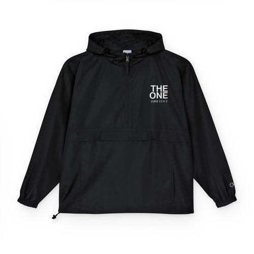 Anorak Jacket — 'THE ONE' Floral Logo Packable Windbreaker