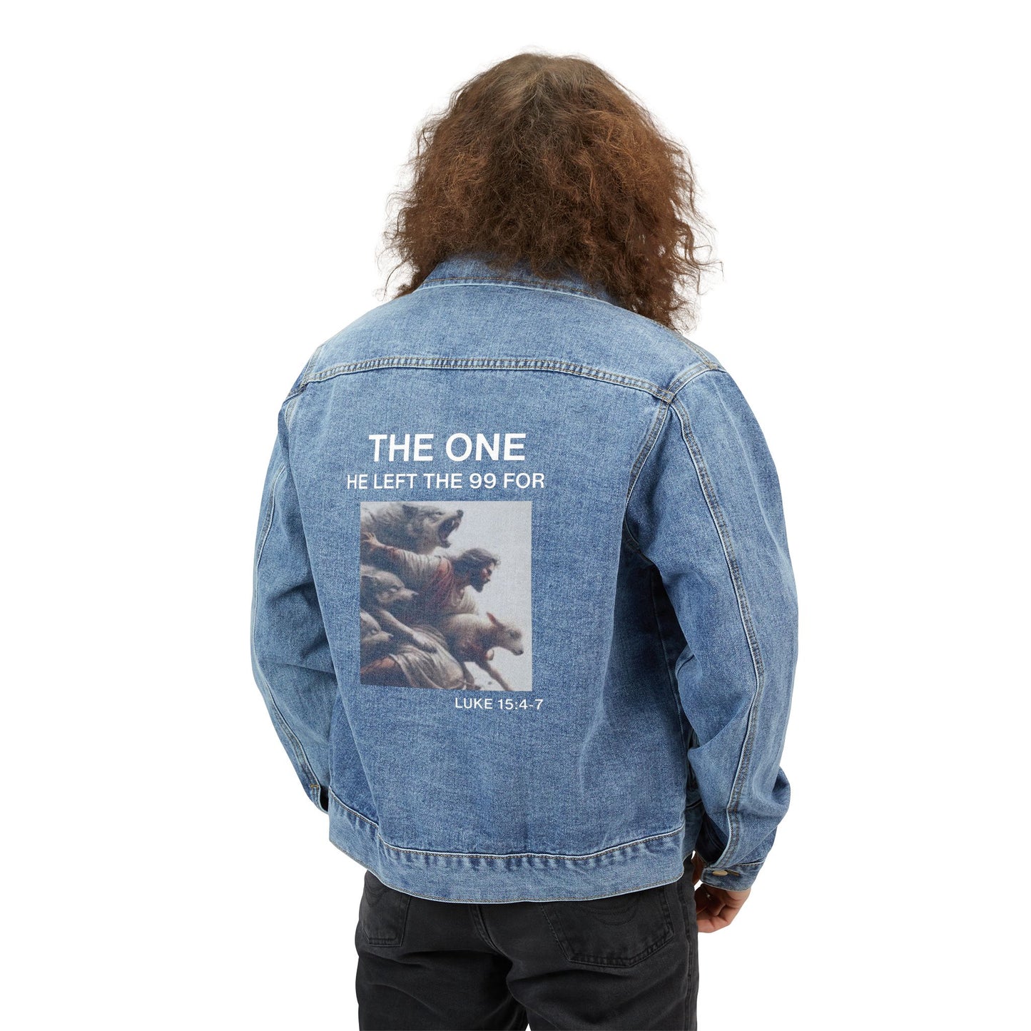 THE ONE Jean Jacket | Christian Streetwear | He Left the 99
